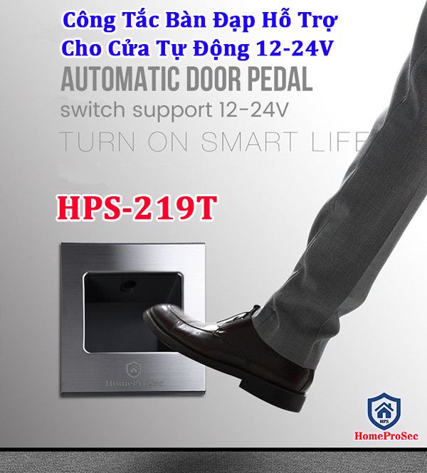  Công tắc bàn đạp hỗ trợ cho cửa tự động 12-24V HPS- 219T 