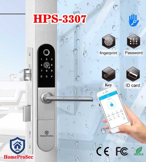  Khóa vân tay cửa nhôm HPS- 3307 (ttlock) 