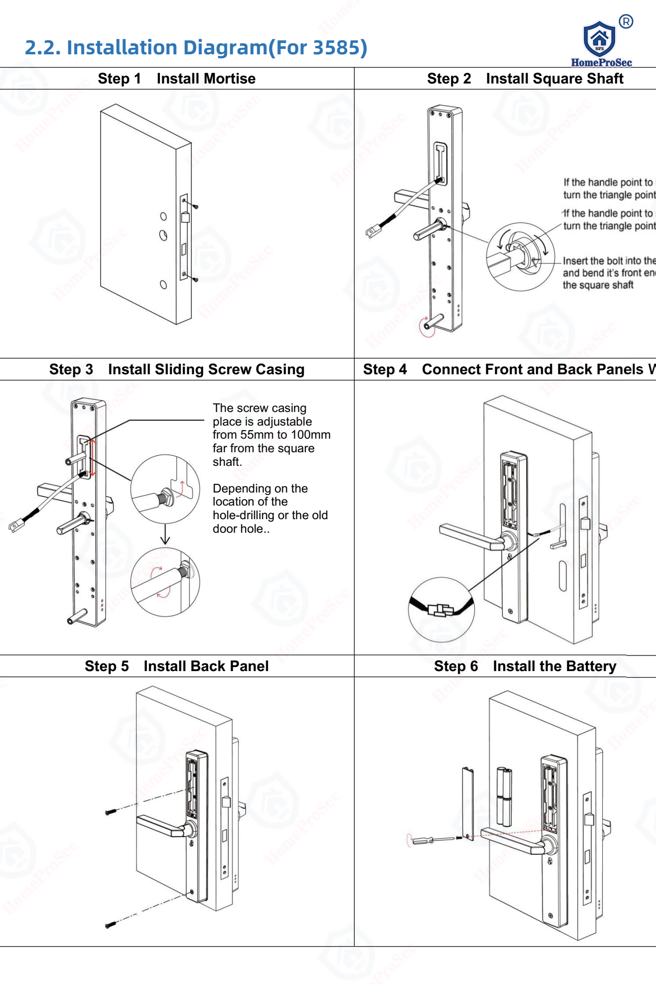  Khóa vân tay cửa nhôm HPS- 3322 (ttlock) 