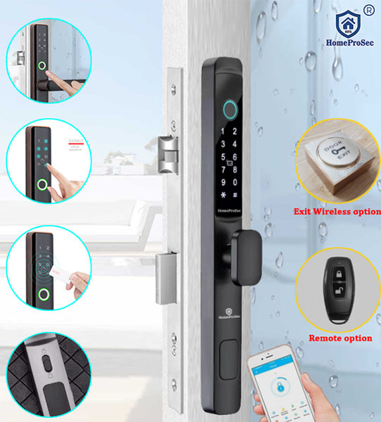  Khóa vân tay cửa nhôm HPS- 3376 (ttlock) - cửa lùa 