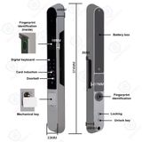  Khóa Face ID - vân tay cửa nhôm tự động HPS-  3388 / 3387 