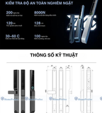  Khoá cửa nhôm vân tay / khuôn mặt HPS- 3390 face (TTLock- tuya) 