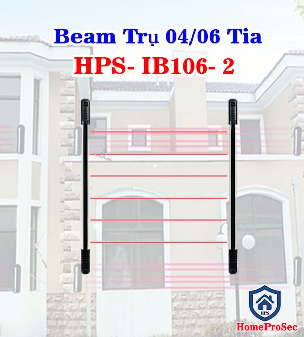  Hàng rào điện tử-  Beam Trụ nhiều Tia IB104/6 