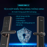  Khóa cửa vân tay Philips 7300-5 (có Bluetooth) 