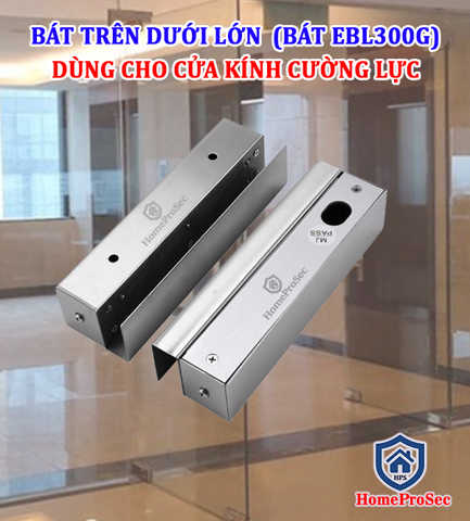  Bal Trên Dưới Khóa Chốt Thả HPS - EB L300- Dùng cho Kính Cường lực- loại lớn 