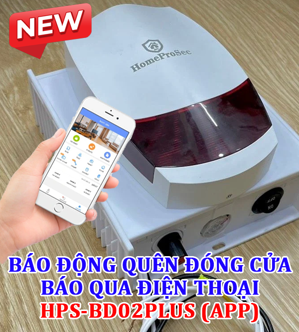  BỘ BÁO ĐỘNG QUÊN ĐÓNG CỬA HPS- BD02 PLUS / BD02PLUS (APP ĐIỆN THOẠI) 