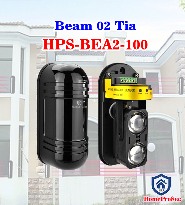  Hàng rào điện tử  HPS- BEA2- 100 - BEAM 2 tia 