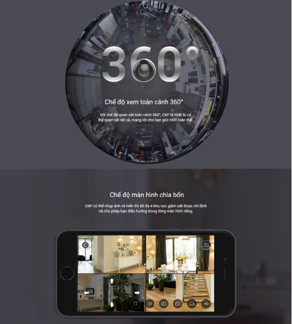  Camera Wifi Không Dây 360 