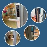  Khóa vân tay cửa nhôm HPS- 3376 (ttlock) - cửa lùa 