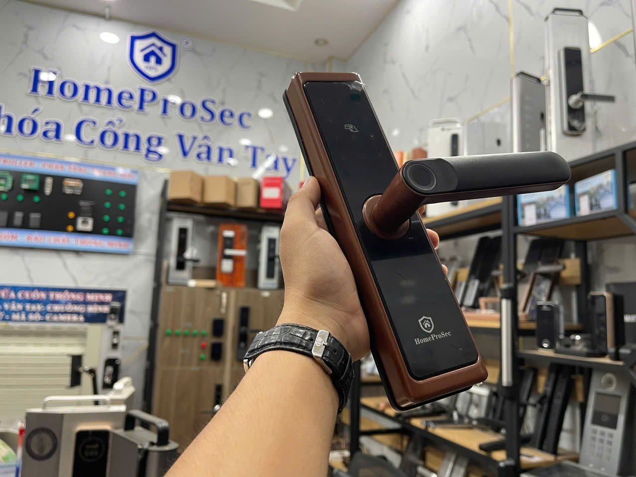  Khóa vân tay cửa gỗ HPS- F1 AZ / 915 