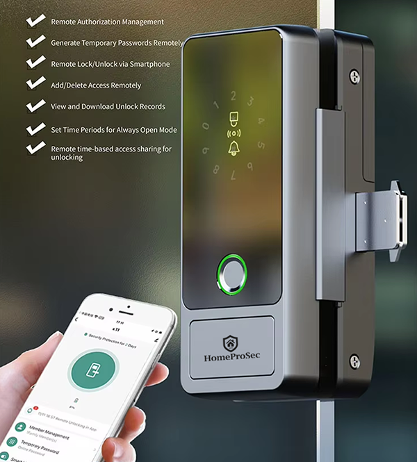  Khóa vân tay cửa kính- APP G110 (Tuya) 