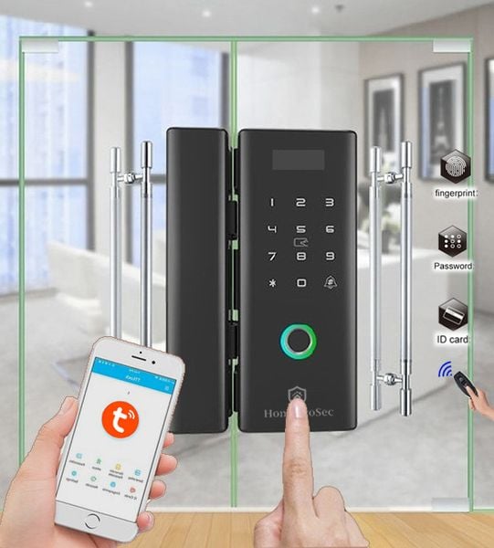  Khóa vân tay cửa kính- APP G200R (Tuya) 