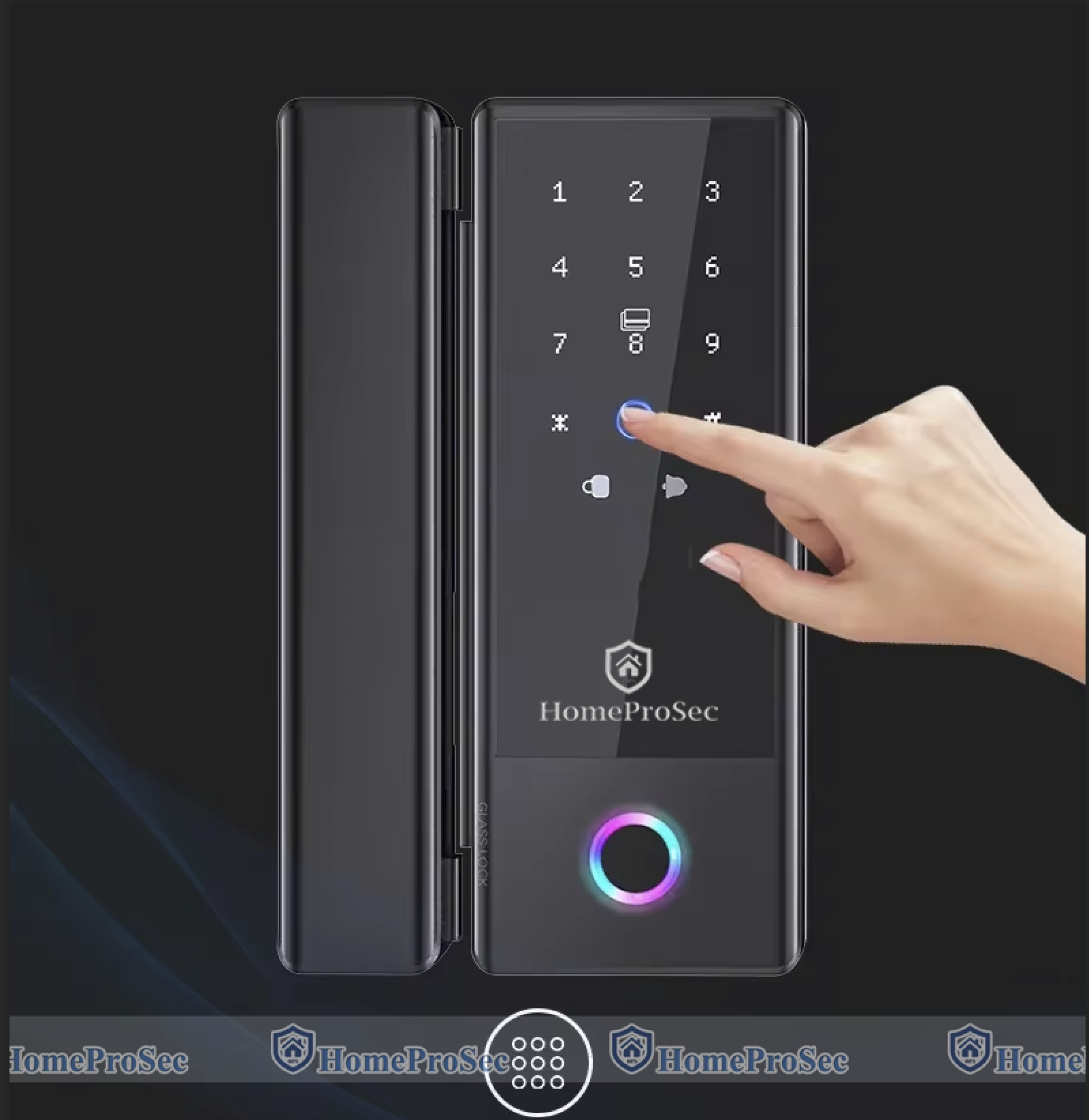  Khóa vân tay cửa kính HPS- G210 ( Key) 