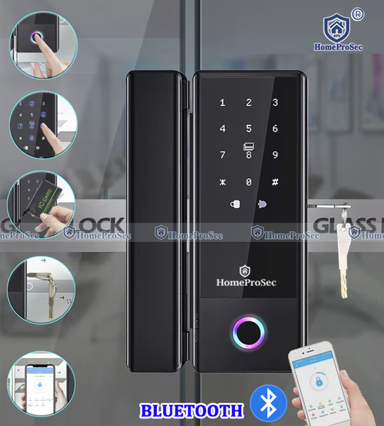  Khóa vân tay cửa kính HPS- G210 ( Key) / G220 (FACE +KEY) 