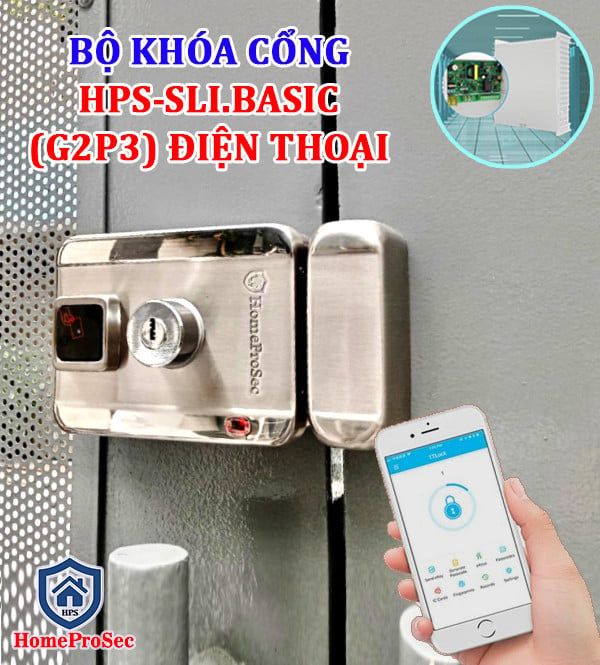  Khóa cổng thẻ từ inox Thẻ từ / Điện Thoại HPS- SLIBASIC ( G2P3) 