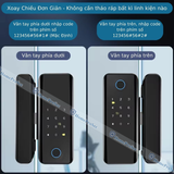  Khóa vân tay cửa kính HPS- G320 (có chìa cơ) 