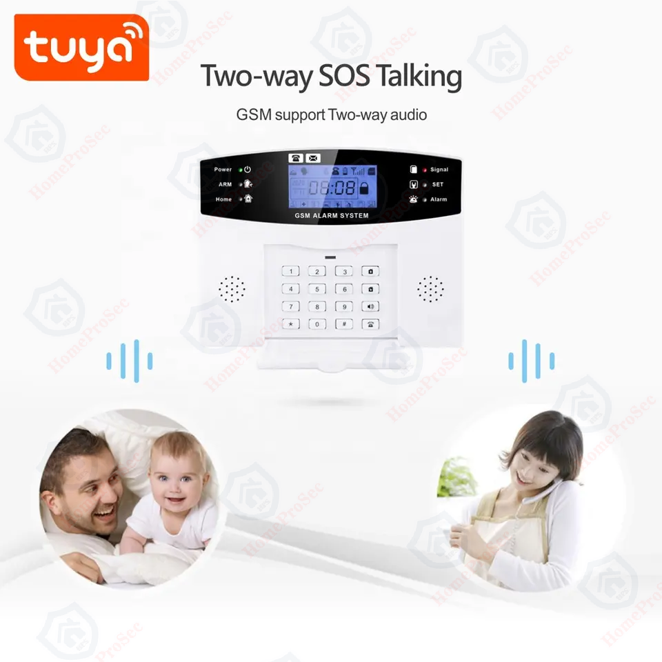  Trung Tâm Báo Động Wifi + SIM HPS - H8zone ( 08 Zone Có dây) 