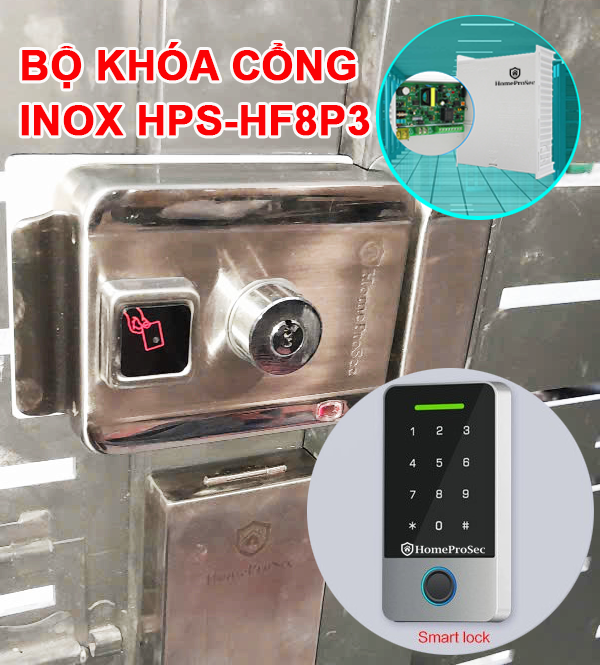  Bộ khóa cổng inox vân tay HPS- SLPLUS ( HF8P3) 