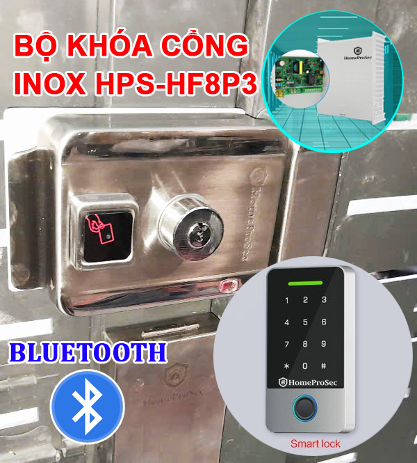  Bộ khóa cổng inox vân tay HPS- SLPLUS ( HF8P3) 