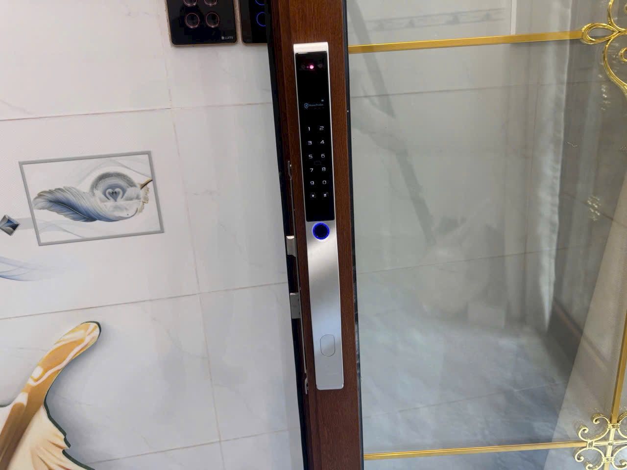  Khoá cửa nhôm vân tay / khuôn mặt HPS- 3391 face (Tuya) 