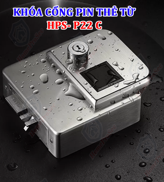  Khoá cổng Pin thẻ từ  HPS- P22 C 