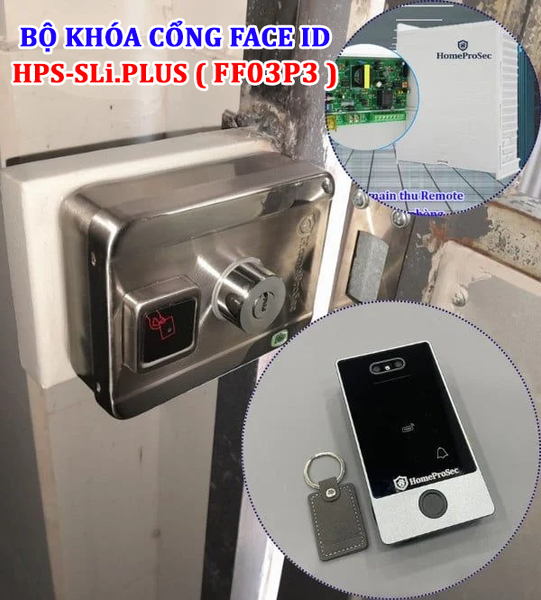  Khóa cổng vân tay/ khuôn mặt inox HPS- SLPLUS ( FF03P3 ) 