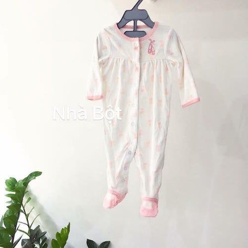  Sleep Suit Nỉ Carter màu trắng giày 