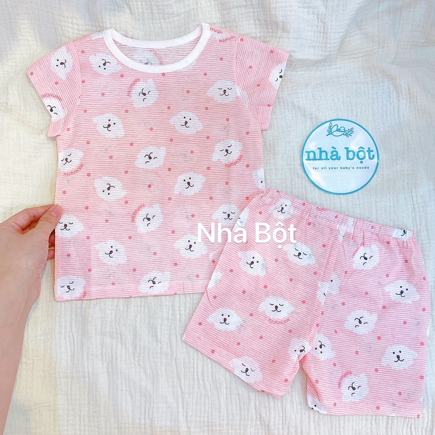 Đồ bộ Agabang 250522 hồng cún