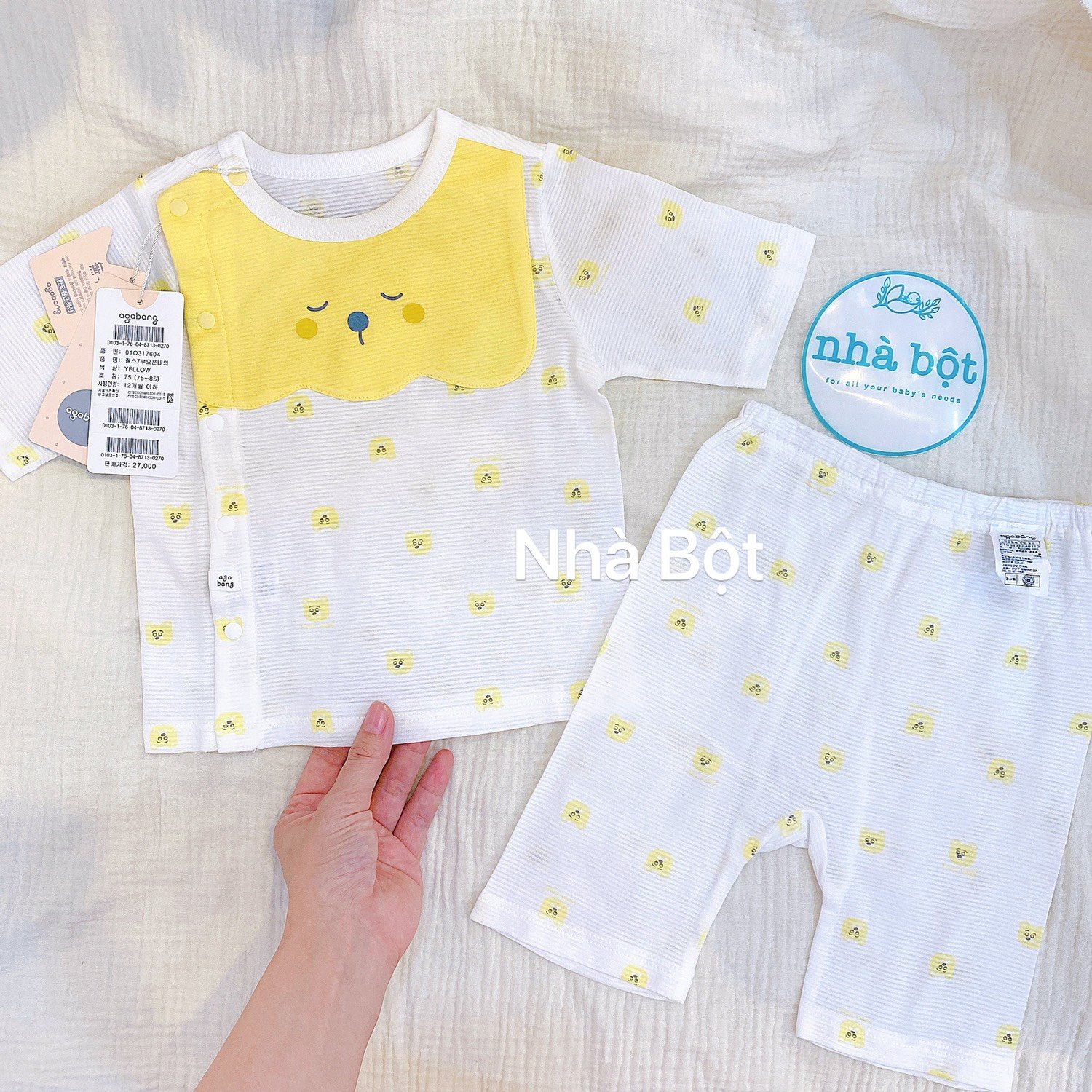 Đồ bộ Agabang 250522 vàng gấu