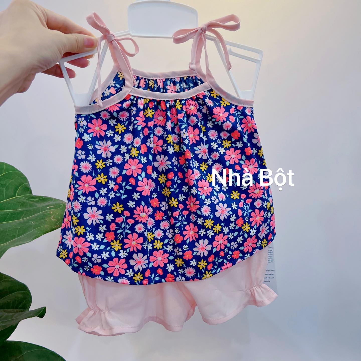 Đồ Bộ Real cottons 090523 hồng hoa