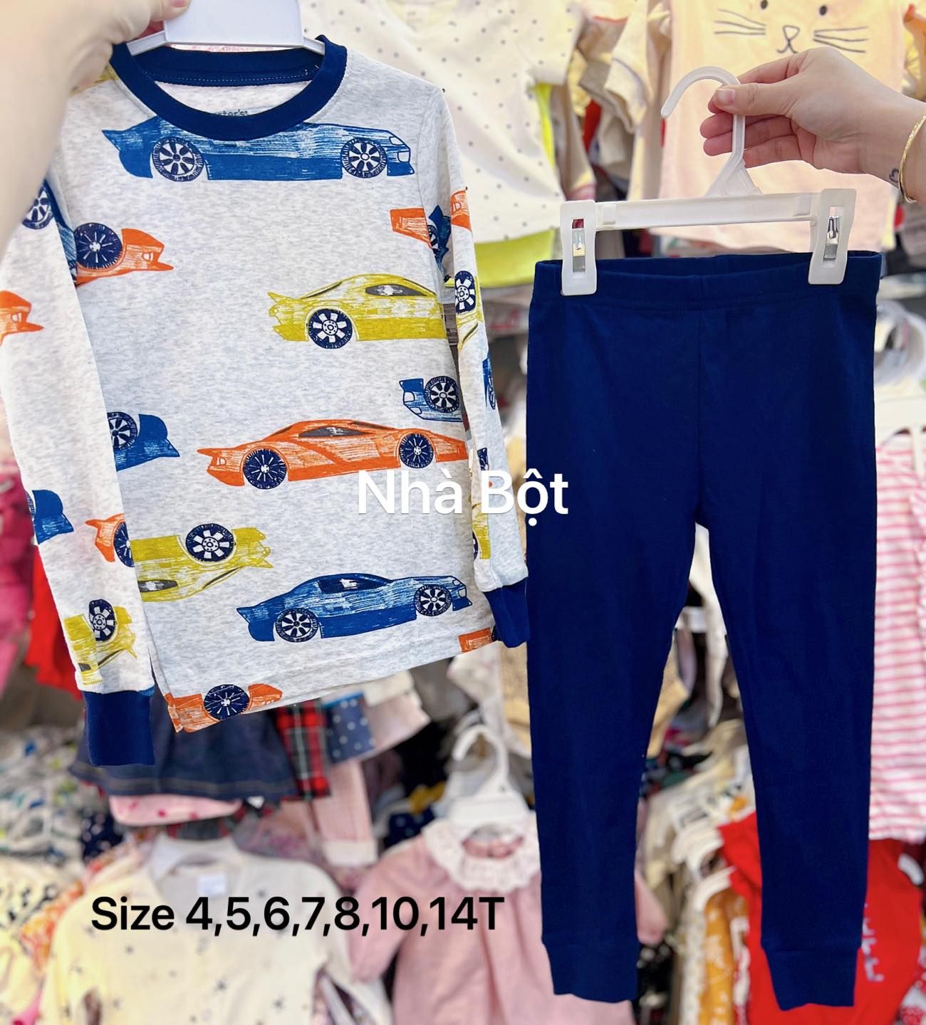 Đồ bộ Carter 110723 bò sữa gà Nhà Bột