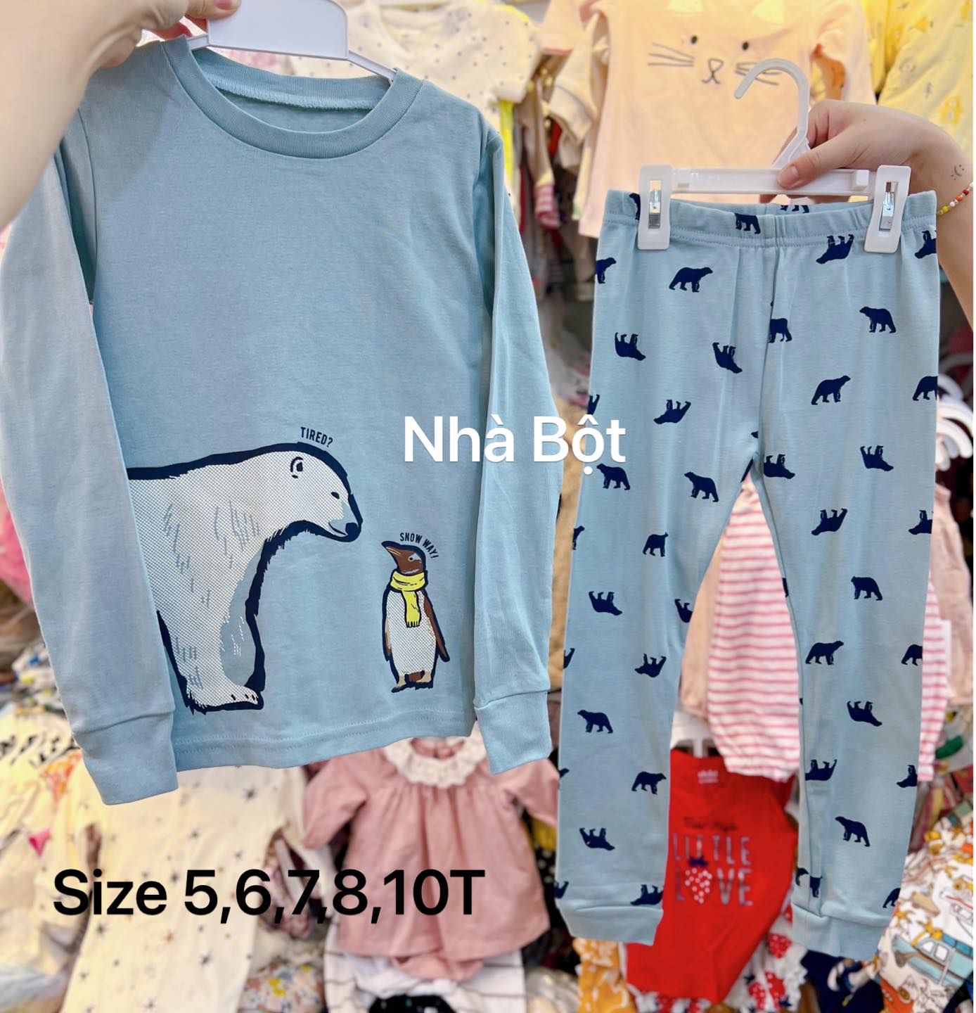  Đồ bộ Carter gấu bắc cực 