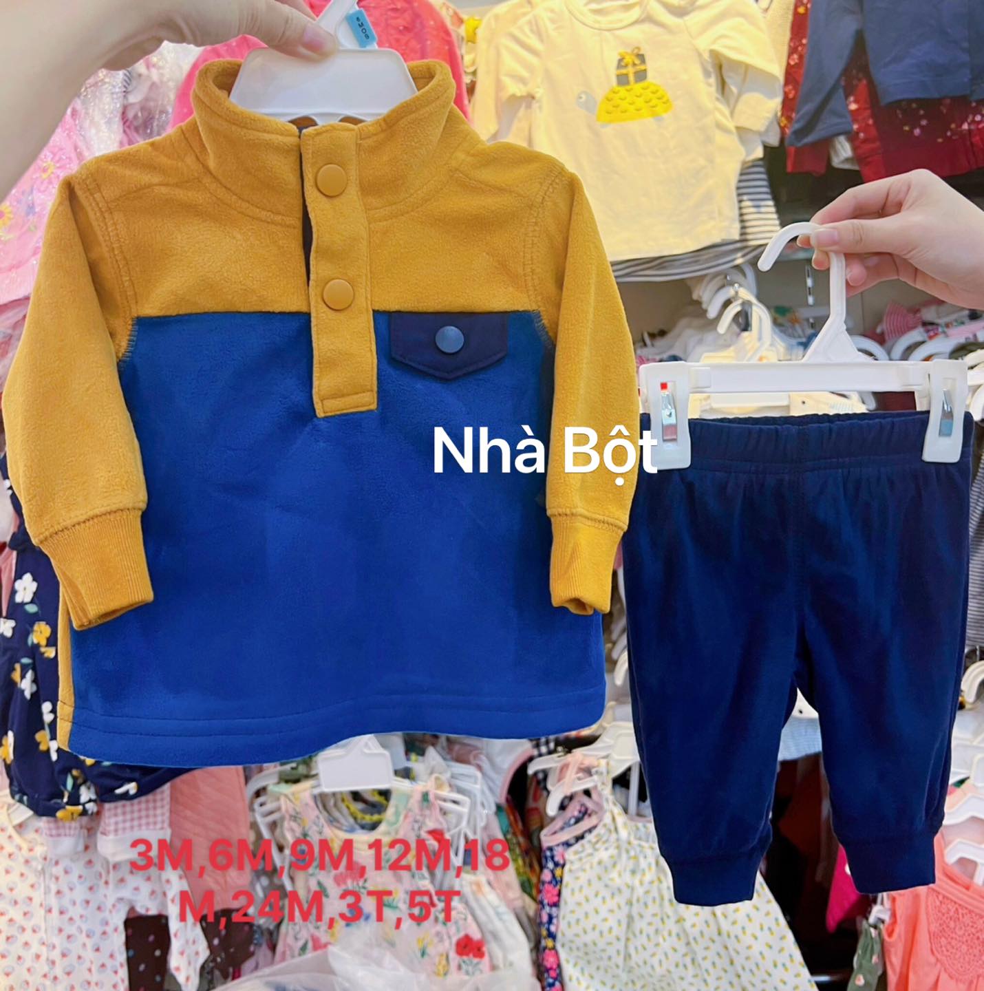 Set bộ nỉ Carter 040923 ba màu