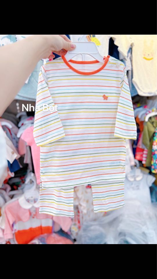  Đồ bộ xuất hàn sọc nhiều màu 