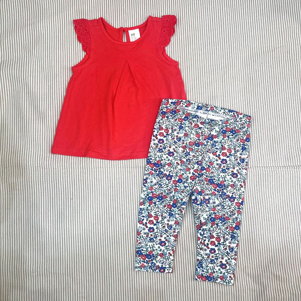 ĐỒ BỘ H&M CÁNH TIÊN ĐỎ HOA 