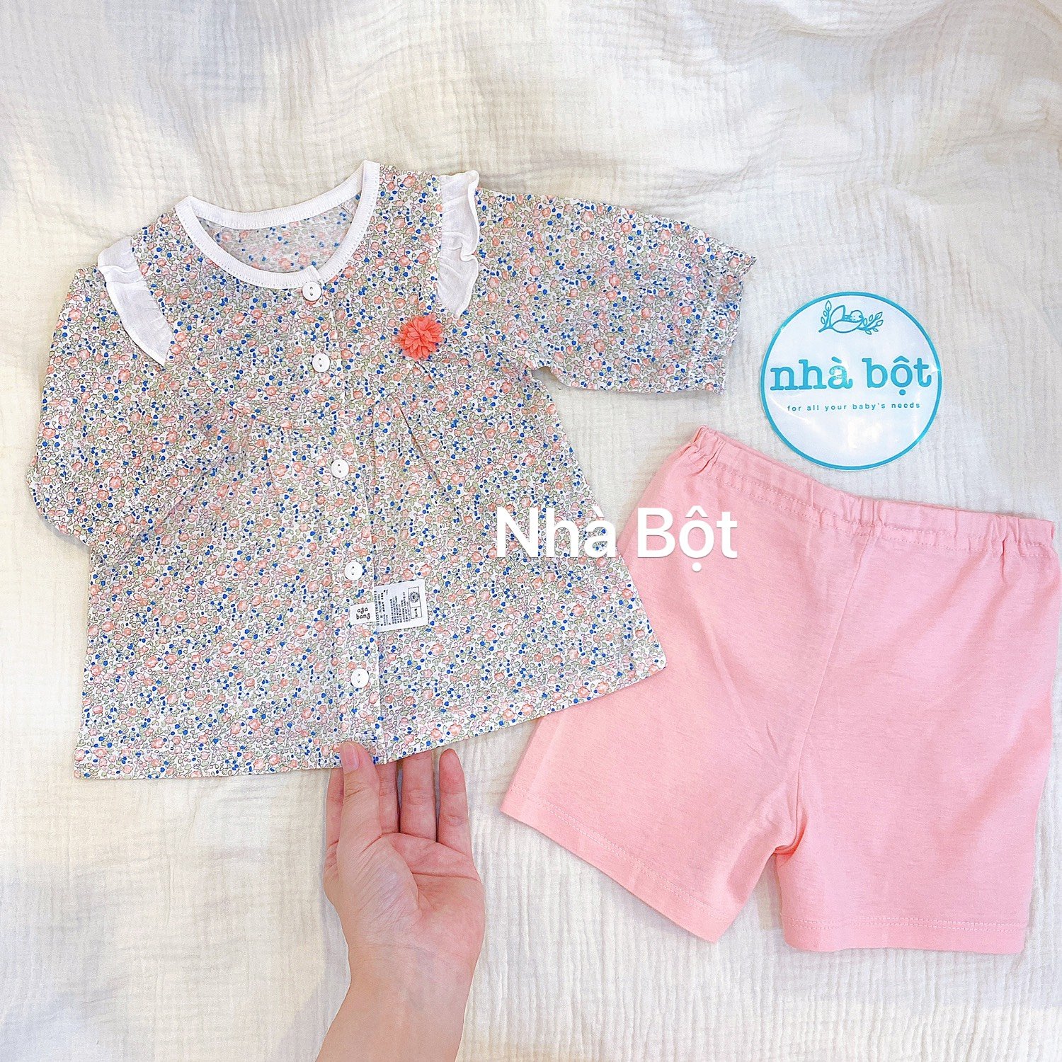 Đồ bộ Agabang 250522 hồng hoa nhí