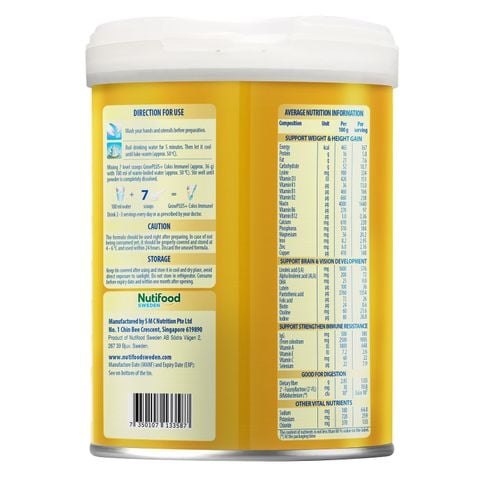 GrowPLUS+ Colos Immunel 1+ 800g