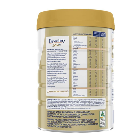 Sữa Biostime PLUS HPO số 1 800g