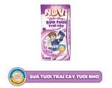 Nuvi sữa tươi trái cây nho 110ml lốc 4 - thùng 48H