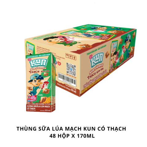 KUN - Socola lúa mạch thạch 170ml lốc 4 x48