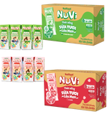 Nuvi Sữa tươi lên men dâu 110ml lốc 4- thùng 48H