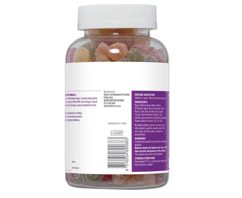 Heathycare - Kẹo dẻo Gummy Omega 3 250v