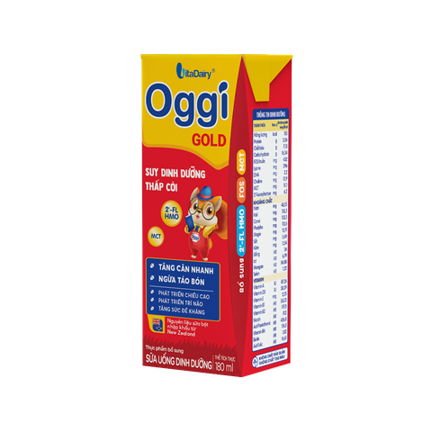 Sữa pha sẵn Oggi Gold - Trẻ Suy Dinh Dưỡng Thấp Còi