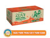 Nuvi sữa tươi trái cây cam túi 110ml x24