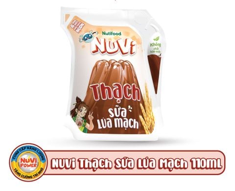 Nuvi thạch sữa lúa mạch túi 110ml x24