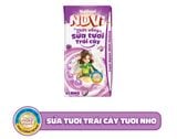 Nuvi sữa tươi trái cây nho 110ml lốc 4 - thùng 48H