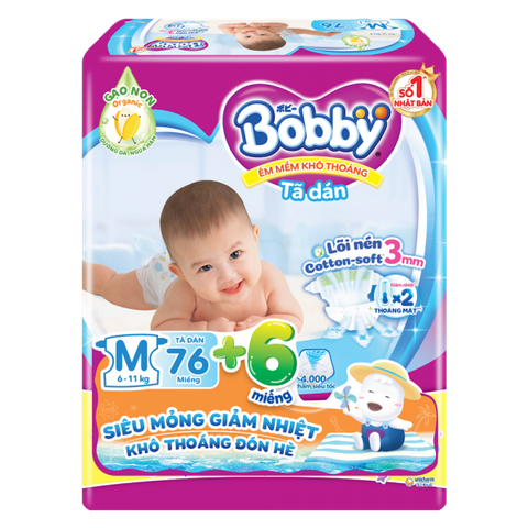 Tã Bobby dán siêu mỏng