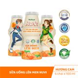 Nuvi sữa uống lên men vị cam 100ml lốc 6 - thùng 48H