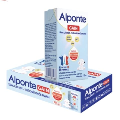 Sữa nước  Alponte Gain hộp 180ml - lốc 4 hộp