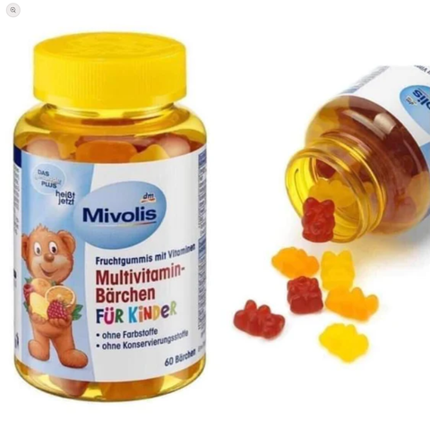 Kẹo dẻo Multivitamil Mivolis 60v (Đức)